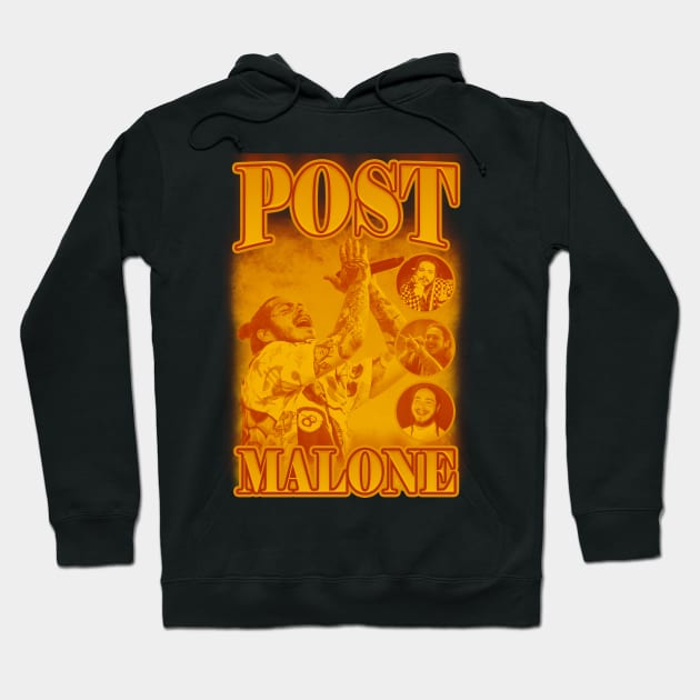 Post Malone Orange Hoodie by Pemandangan Kenangan 2000